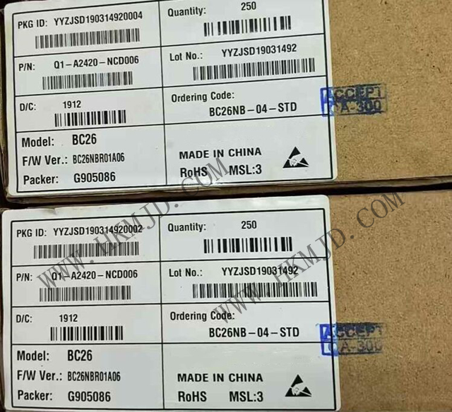 【原裝正品】移遠(yuǎn)通信BC26NB-04-STD NB-IoT模塊，明佳達(dá)電子現(xiàn)貨供應(yīng)