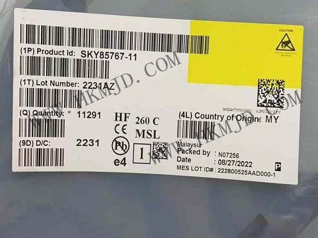 現(xiàn)貨供應(yīng)【SKY85767-11】高性能WiFi 6前端模塊（FEM），34.5dB高增益